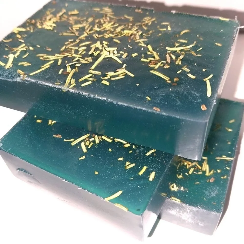 Hand crafted natural Rosemary Cumber soap bar
